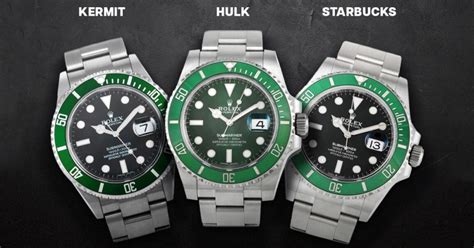 rolex hulk vs kermit vs starbucks